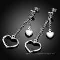 Fashion Jewelry Heart Tassels Earrings Wholsale Tasels for Silver Earrings